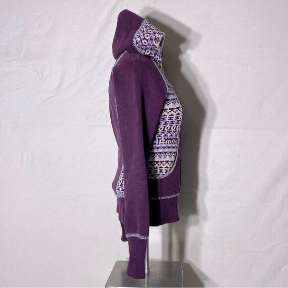 Lululemon Special Edition Purple Fair Isle Scuba Hoodie 4/XS - Picture 3 of 16